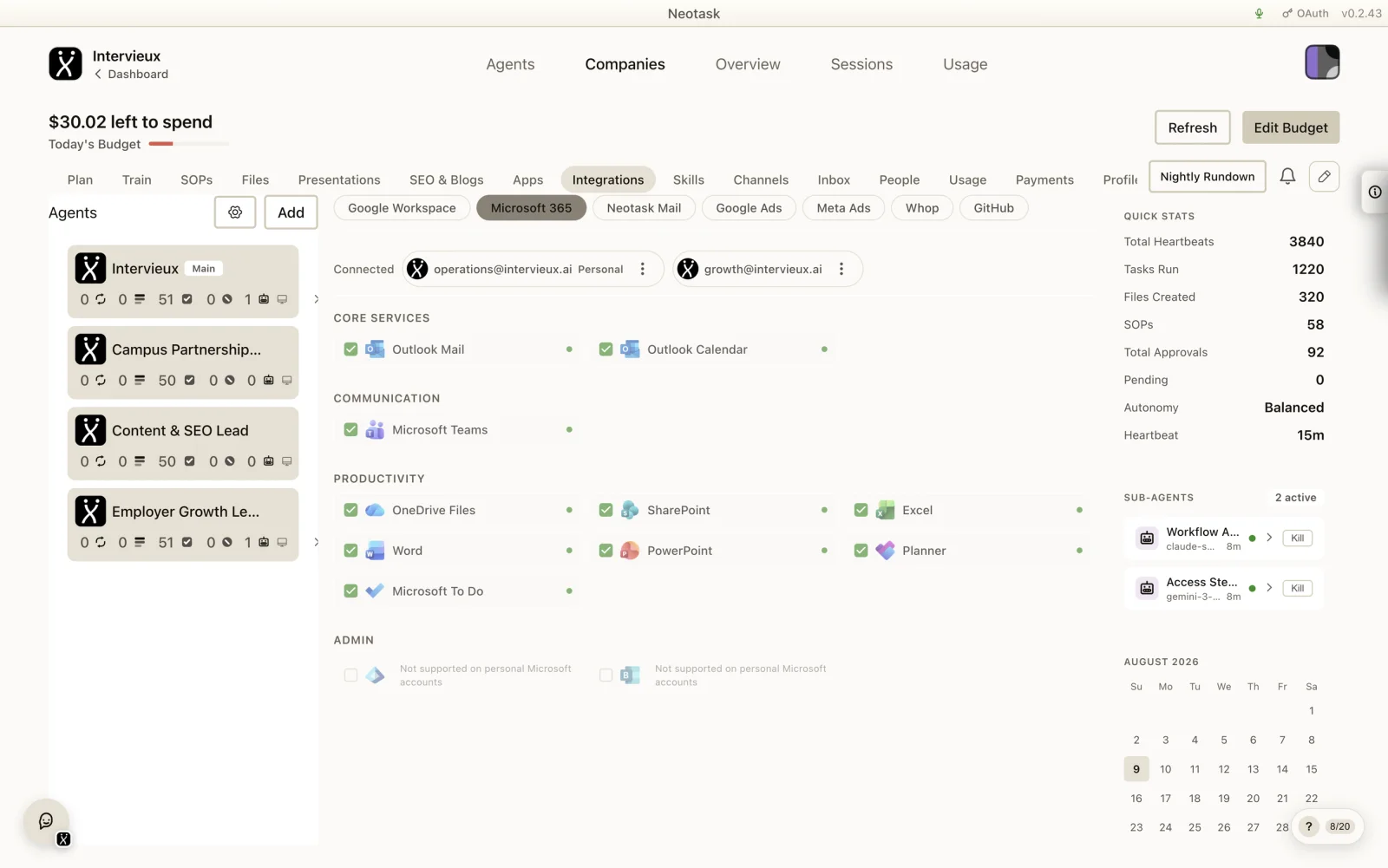 In the apps you already use. Google Workspace, Microsoft 365 and 1,200+ integrations.