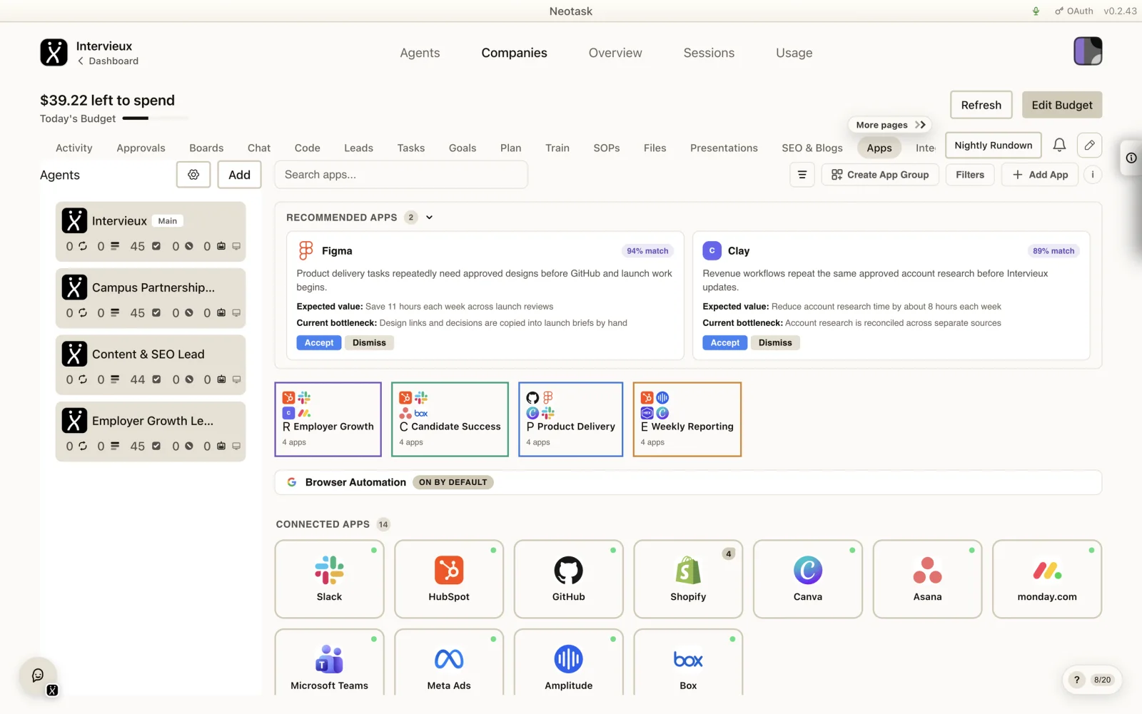 In the apps you already use. Google Workspace, Microsoft 365 and 1,200+ integrations.