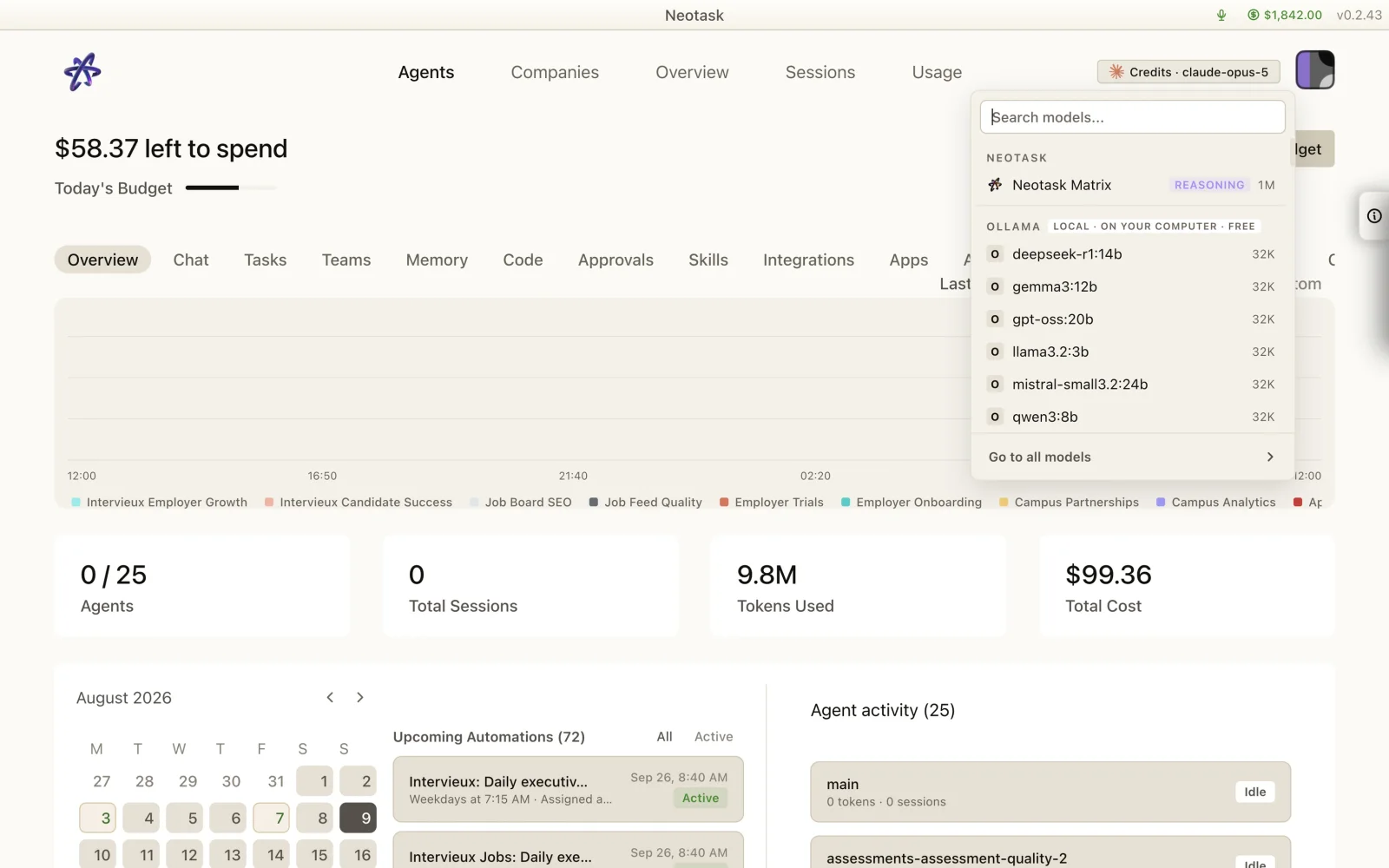 Search any model. Anthropic, OpenAI, Google, DeepSeek, Mistral and dozens more.