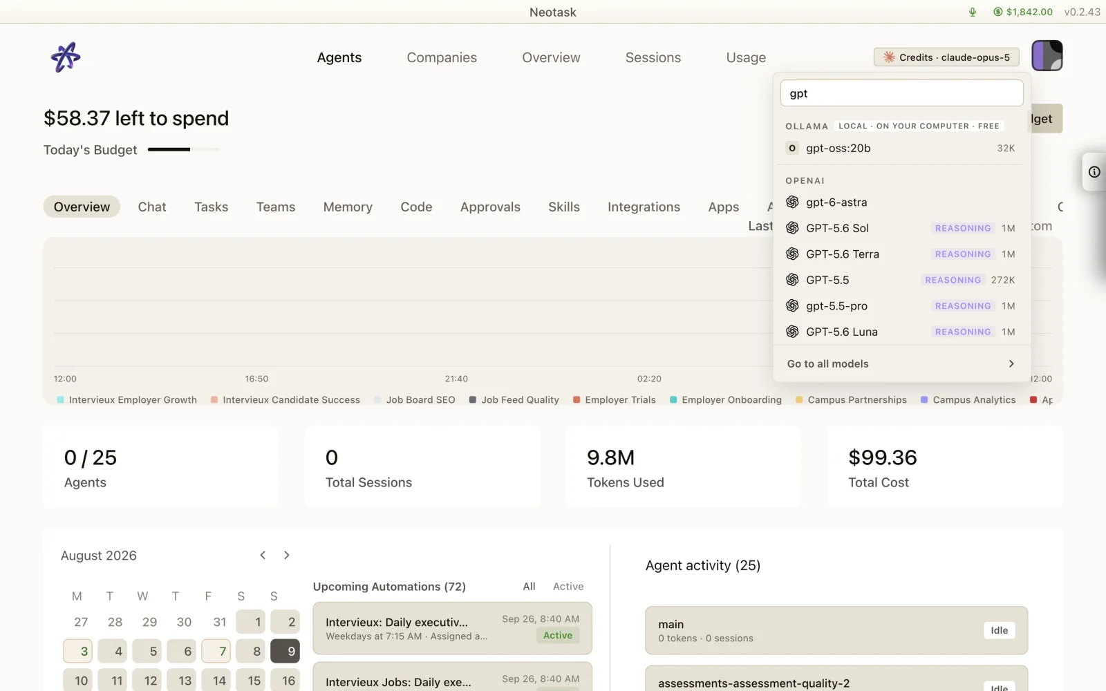 Search any model. Anthropic, OpenAI, Google, DeepSeek, Mistral and dozens more.